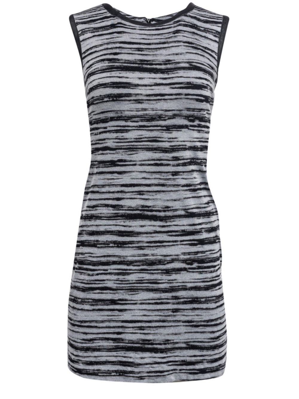 Nicole Miller Artelier - Gray & Black Striped Dress, Size 2